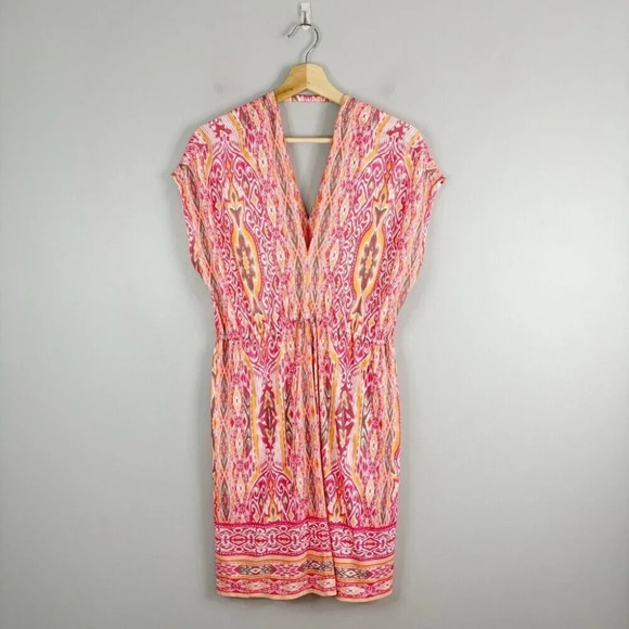 Hale Bob Printed Dress V Neck - Picture 2 of 14